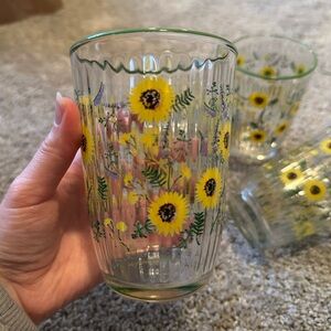 Sunflower 4 Glass Set